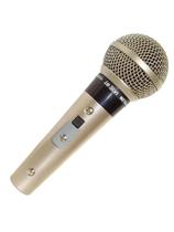Microfone Sm-58 P4 Leson Ouro Cardioide Com Cabo 5M Com...