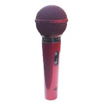 Microfone Sm58 P4 Lc Vermelho Cardióide Unidirecional Leson