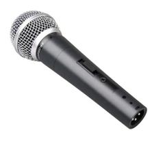 Microfone SM58S com botão liga-desliga e cabo de 4 metros - som incrível