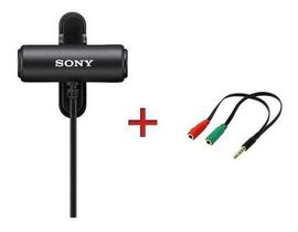 Microfone Sony Ecm-lv1 Para Vlogs/filmagens + c/ adaptador p2xp3