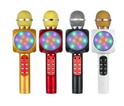 Microfone Speaker Karaoke Usb Led Bluetooth