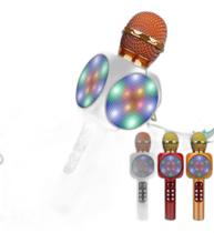 Microfone Speaker Karaoke Usb Led Bluetooth