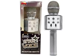 Microfone Star Voice Karaokê Prata - Zoop Toys