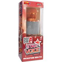 Microfone star voice karaoke rose zoop