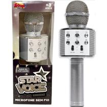 Microfone Star Voice Prata Zoop Toys