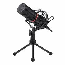 Microfone streamer gamer profissional blazar redragon, usb - gm300