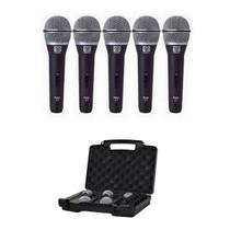 Microfone Superlux PRAC5 Kit com 5 unidades com chave