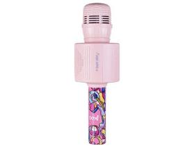 Microfone Teen Bluetooth 5.0 Rosa Recarregável
