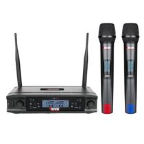 Microfone Uhf Duplo Multi-frequência 2x300 Canais Transmissão Digital Microfone Uhf Duplo Multi-frequência 2x300 Canais Transmissão Digital