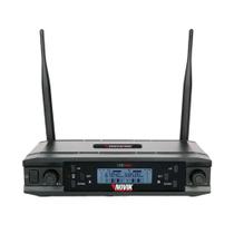 Microfone UHF Duplo MULTI-FREQUENCIA 2X300 Canais Transmisso Digital Microfone UHF Duplo MULTI-FREQUENCIA 2X300 Canais Transmisso Digital
