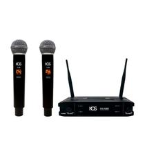 Microfone UHF K392M Duplo Bastão Kadosh Microfone UHF K392M Duplo Bastão Kadosh