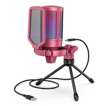 Microfone USB FIFINE AmpliGame PC Gaming Streaming Vermelho Microfone USB FIFINE AmpliGame PC Gaming Streaming Vermelho