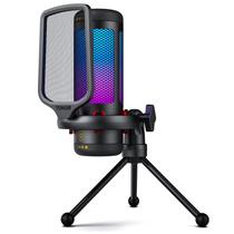 Microfone USB Gamer TONOR TC-310 com Iluminação RGB para PC