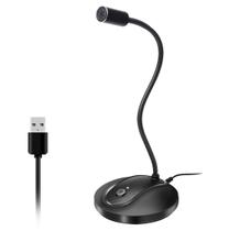 Microfone USB JOUNIVO JV-601 com pescoço de ganso ajustável em 360 Microfone USB JOUNIVO JV-601 com pescoço de ganso ajustável em 360