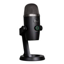 Microfone USB Logitech Blue Yeti Nano Blackout para Criadores de Conteúdo