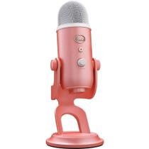 Microfone USB Logitech Creators Blue Yeti para jogos rosa