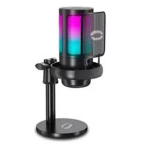 Microfone USB para Jogos Tomate MT-1070R com Iluminação RGB Microfone USB para Jogos Tomate MT-1070R com Iluminação RGB
