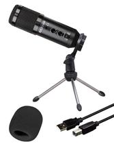 Microfone USB RAD Condensador Profissiona Homestudio Podcast