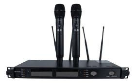 Microfone Valvulado Duplo Sem Fio K 2002m Kadosh Black