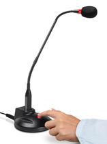 Microfone VEC GN-USB-PT USB Push to Talk com Cancelamento de Ruído