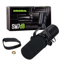 Microfone Vocal Dinâmico Com Pré Amplificador Original Sm7db Preto