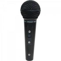 Microfone Vocal Leson SM58 P4BK Profissional Preto Fosco