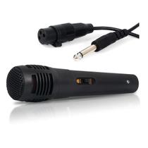 Microfone Vocal Pro Com fio C/chave + Cabo 3m