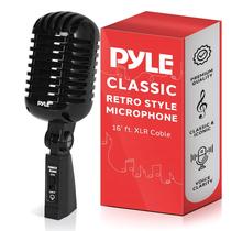 Microfone vocal Pyle Classic Retro Dynamic Black
