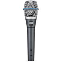 Microfone vocal Shure BETA 87A Studio Grade com filtro Pop Microfone vocal Shure BETA 87A Studio Grade com filtro Pop