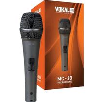 Microfone Vokal MC30 Cardioide 50Hz15kHz Corpo Metálico com Fio Profissional