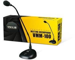Microfone Vokal Vmm100 De Mesa Cor Preto