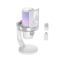 Microfone Wireless Gamer Maono Dm40 Pro Com Ai Rgb Branco Microfone Wireless Gamer Maono Dm40 Pro Com Ai Rgb Branco