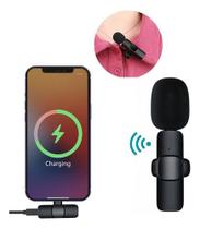 Microfone Wireless Lapela iPhone Android USB-C Plug Play