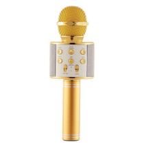 Microfone Ws-858 Bluetooth Gold Sem Fio Com Alto-Falante Homologação: 79081908726 Microfone Ws-858 Bluetooth Gold Sem Fio Com Alto-Falante Homologação: 79081908726
