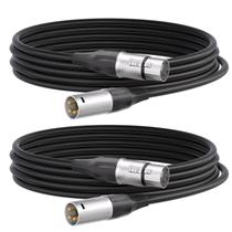 Microfone XLR Cable Tisino macho para fêmea, pacote de 2 m 2