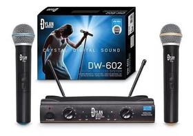 Microfones Dylan Dw-602 Uhf Sem Fio