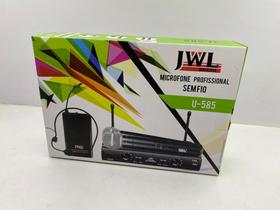 Microfones JWL U-585 dinâmico unidirecional preto