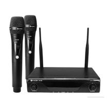 Microfones Sem Fio Duplo Kadosh K412m Dinâmico Uhf Bateria