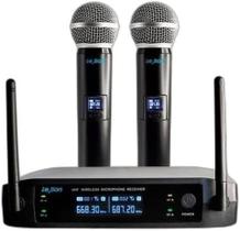 Microfones Sem Fio Leson Ls902 Digital Plus Duplo Cardioide