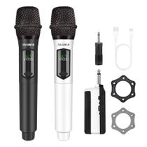 Microfones sem fio talomen K602-BW Professional Dual Karaoke