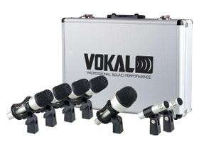 Microfones Vokal Vdm-7 Condensador, Dinâmico Preto/prata