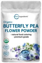 Microingredientes de chá de ervas em pó Butterfly Pea 250mL