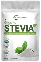 Microingredientes em pó de estévia 120 ml, 706 porções, 0 calorias Microingredientes em pó de estévia 120 ml, 706 porções, 0 calorias