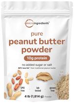 Microingredientes em pó de manteiga de amendoim 1,8 kg (1,9 L) 10 g de proteína