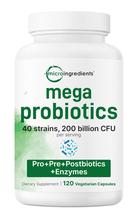 Microingredientes probióticos Mega 200B CFU 120 cápsulas
