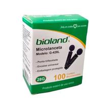 Microlanceta Universal Para lancetador Com 100un G423l Bioland Microlanceta Universal Para lancetador Com 100un G423l Bioland