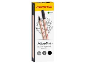 Microline 0.4Mm Preta 12 Un Compactor