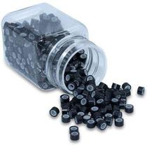 Microlink com Silicone para Mega Hair e Cabelos Preto aproximadamente 1000 Unidades