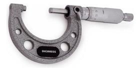Micrometro Externo 25-50mm Digimess 110.101 Arco F. Fundido Máximo Comprimento Medido 50 Mm Mínimo Comprimento Medido 25