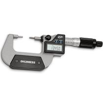 Micrômetro Externo Digital Pontas Finas ø3x10mm - Cap. 0-25mm - Graduação De 0,01mm - Ref. 112.080b-NEW - DIGIMESS